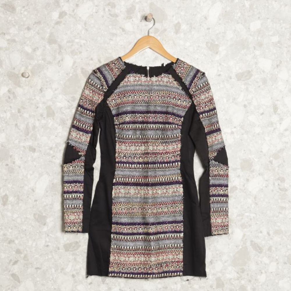 Farm Rio Elegant Multicolor Textile Patterned Dress